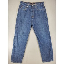 Guess Jeans Relaxed Fit Mens 34 Blue Vintage 90s Made in USA Denim 151 Tapered