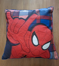 Ultimate Spider-Man Kids Square Cushion 18x18in Blue/Red Zip Polyester Fill
