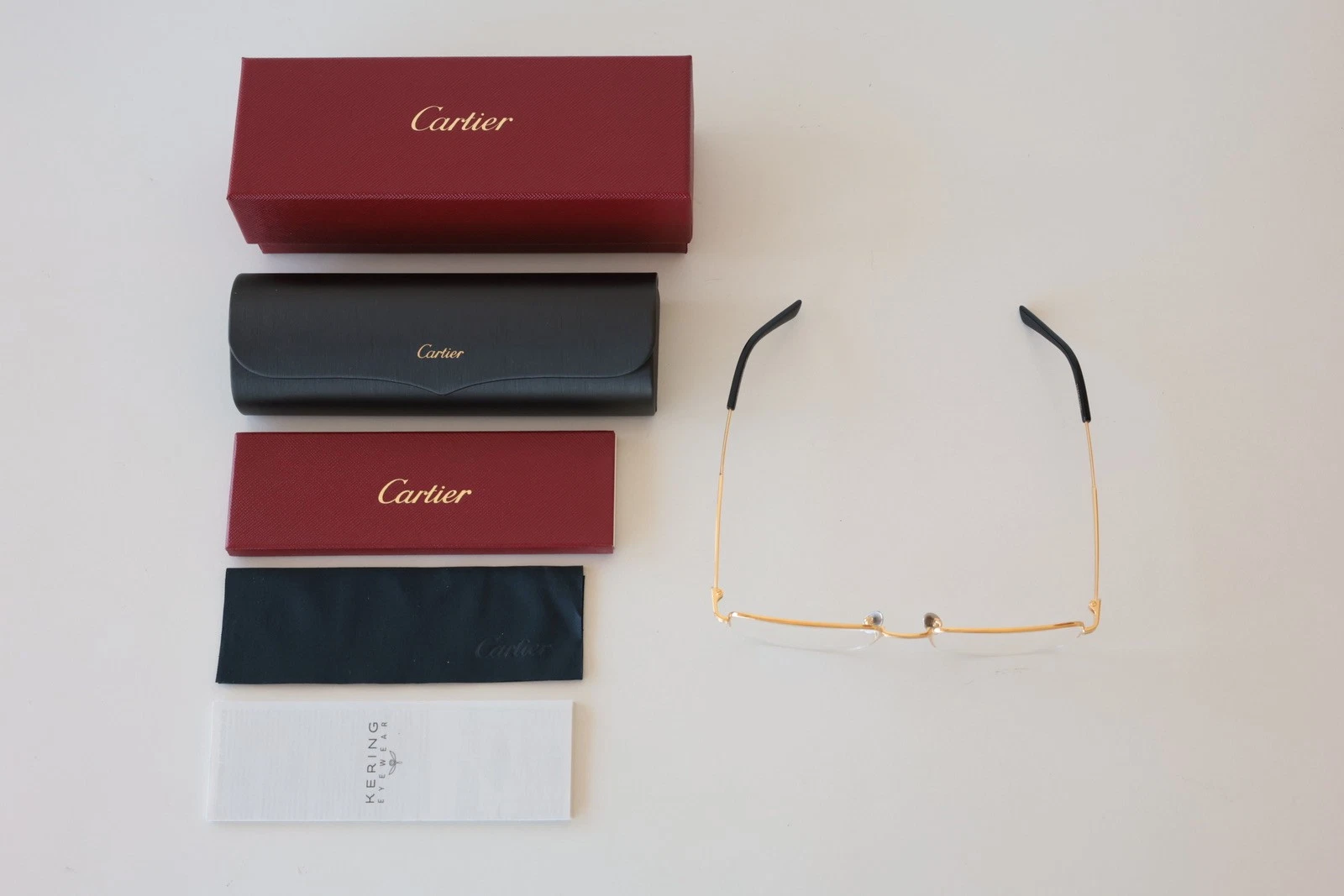 Cartier — New Cartier CT0348O 001 gold eyewear eyeglasses titanium