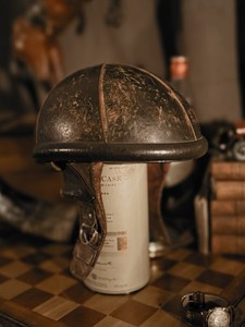 Vintage 1920s/1930s French Leather Motorcycle Helmet “Modele YC”