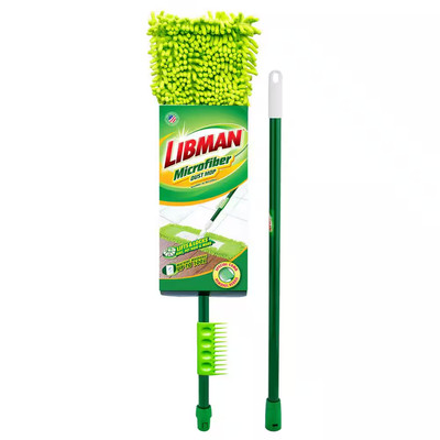 18 In. Microfiber Fingers Dust Flat Mop with 2-Piece Handle
