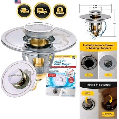 Drain Stoppers Sink Stopper Bathroom Kitchen Universal Drain Plug.   25