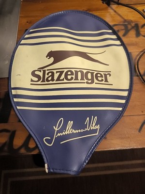  Vintage Slazenger Tennisschläger-Hülle   Guillermo Vilas Edition   Retro Kult!