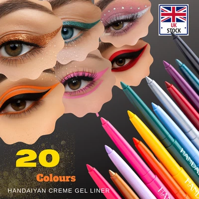 HANDAIYANⓇ Matte Liquid Gel Eyeliner Waterproof Liquid Eye Liner Pen Long Lasting 20 Colors