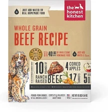 The Honest Kitchen Whole Grain Beef Recipe Dehydrated Dog Food, 10-lb box