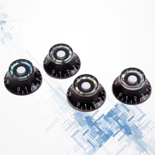 4 PCS/Set Guitar Replacement Parts Volume Tone Control Knobs Cap