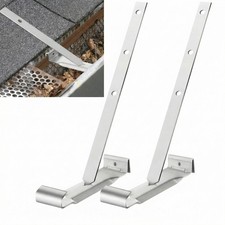 25 Sets 5" Aluminum Roof Gutter Hanger with Straps for Fixing without Eaves