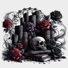 Book Diamond Art Kits for Adults,5D Skull Diamond Painting Kits for Adults Be...