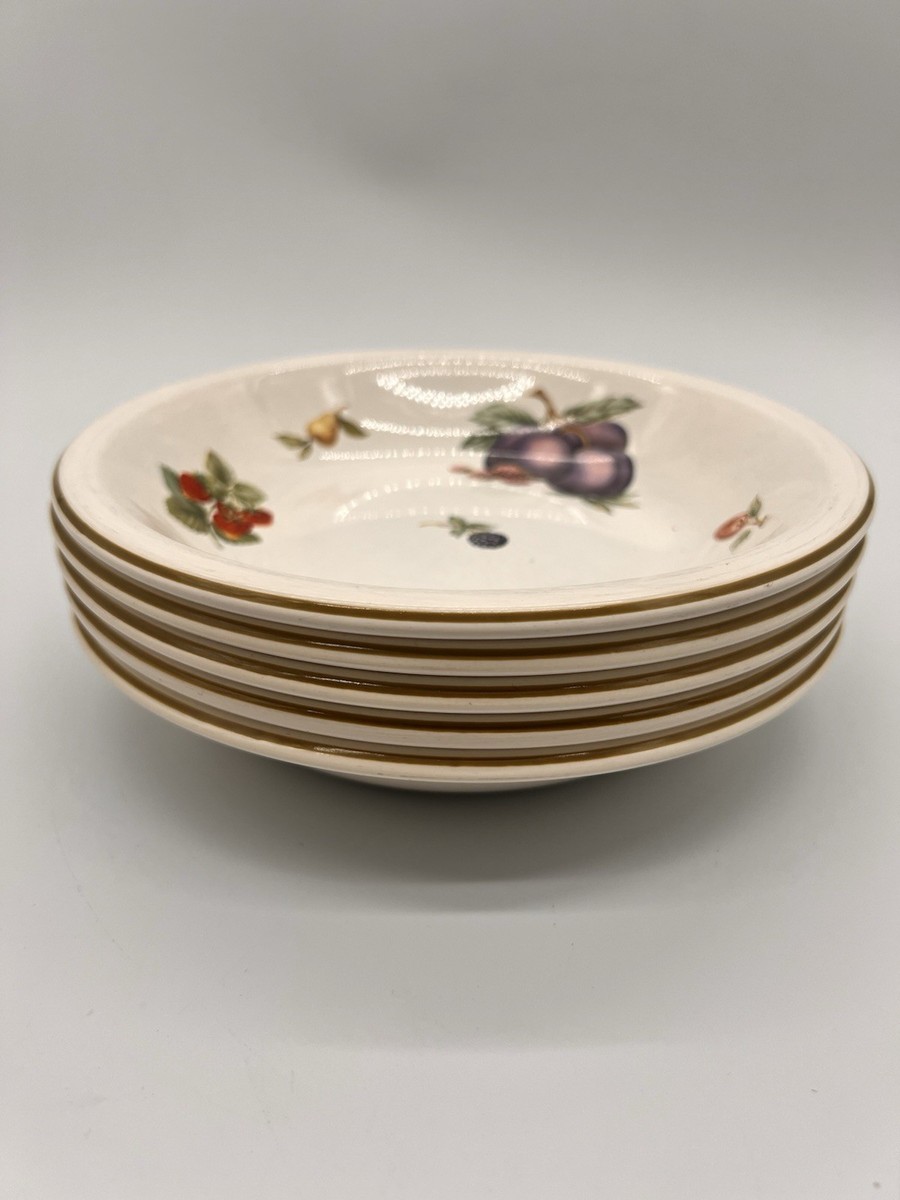 Set Of 5 Wedgwood FRUIT SPRAYS Coupe Cereal Bowls 7 3/8” | eBay Set Of 5 Wedgwood FRUIT SPRAYS Coupe Cereal Bowls 7 3/8” | eBay