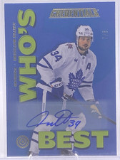 2023-24 Upper Deck Credentials Auston Matthews Who’s Best AUTO SSP /8