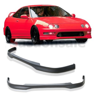 Front Bumper Lip Spoiler For 94-97 Acura Integra DC2, PU Black TR 2 Style
