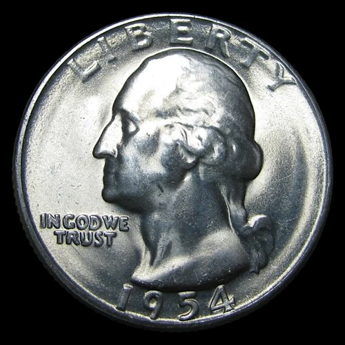 1954-S Washington Quarter ---- Unc Coin ---- #PP921