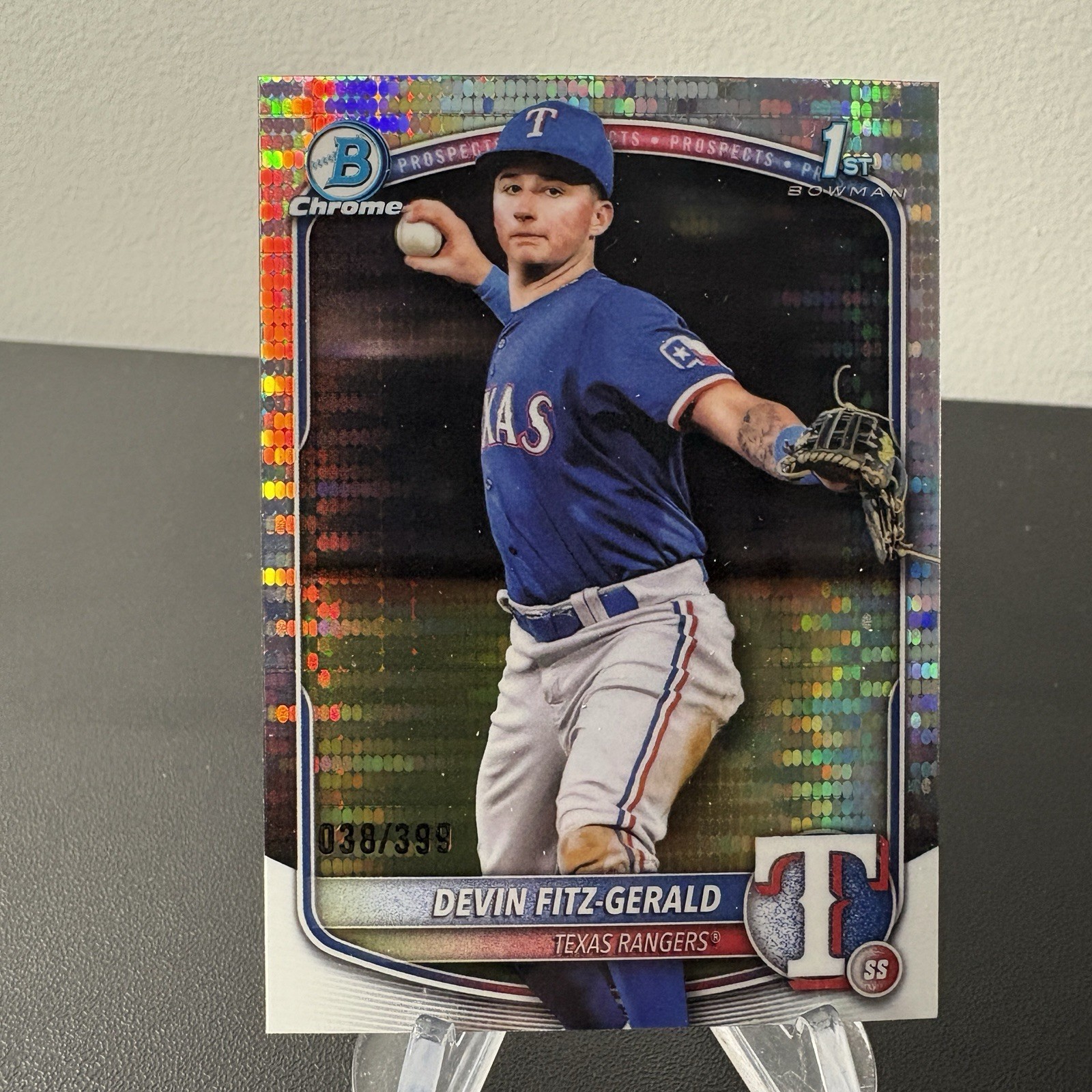 DEVIN FITZ-GERALD - 2025 Bowman Chrome 1ST BOWMAN Pulsar Refractor /399 BCP-158