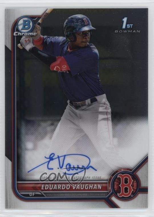 2022 Bowman Chrome Prospect Auto Eduardo Vaughan #CPA-EV Auto 0u79