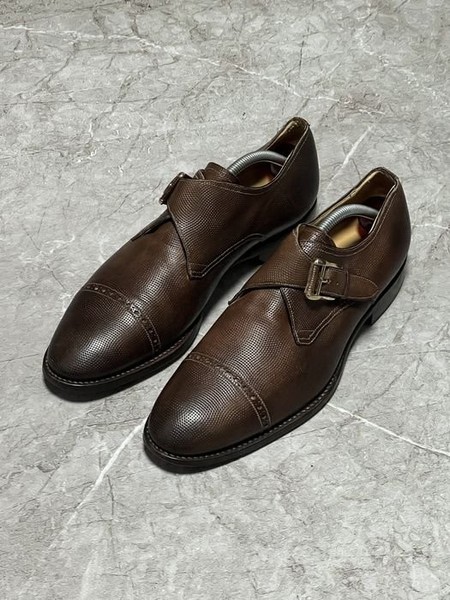 Men BALLY Monk Shoes Brown 42 #F01