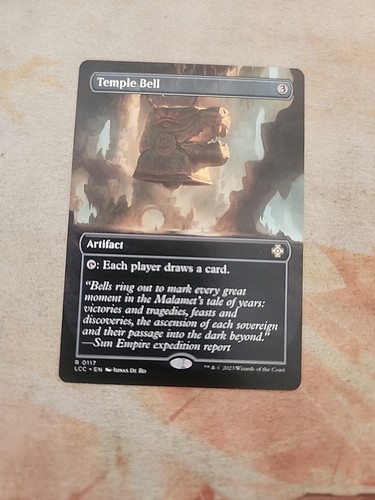 Temple Bell Borderless Commander The Lord Of The Rings MTG NM