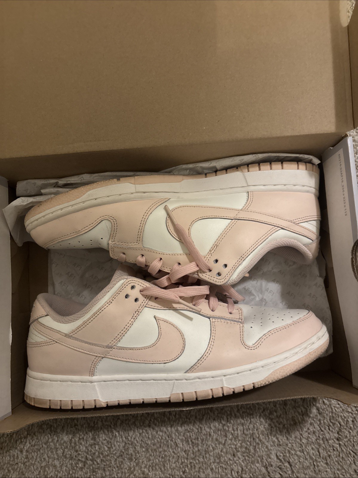 Nike Men’s Pink Dunks Low size 12