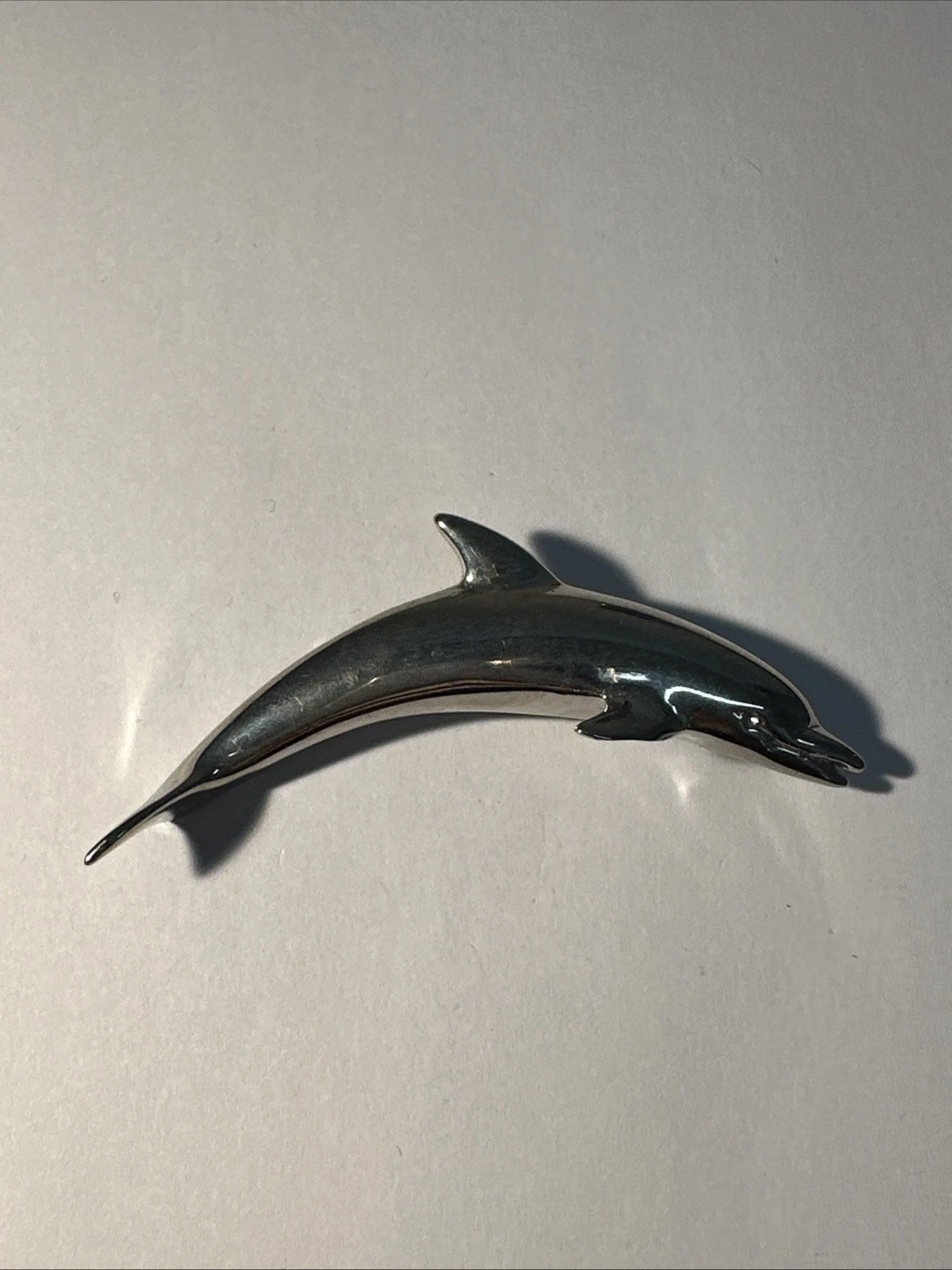 Broche Dauphin Argentée Bijoux Fantaisie