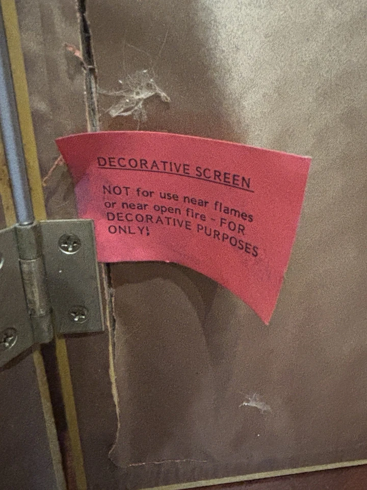 Винтажный настольный мини-разделитель комнаты в викторианском стиле для собаки овцы коровы золото дерево - Изображение 3 из 4