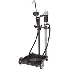Ironton Air-Operated 5:1 Oil Pump Kit with Cart, 3.7 GPM, 13–16-Gal. Drum