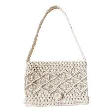Macrame Purse Shoulder Bag Crochet Purse Hippie Boho Festival Retro Woven Indie