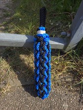 Narrowboat Side Fender Royal Blue - Black Hybrid 17" long