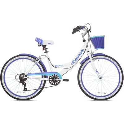 #ad Kent 62443 24quot; Bayside Multi Speed Girl#x27;s Bike White Purple $152.00