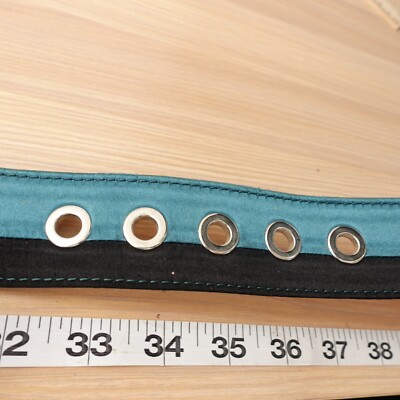 DOLCE GABBANA Belt 34 85 Italian Leather Dress Luxury Blue  display picture 1