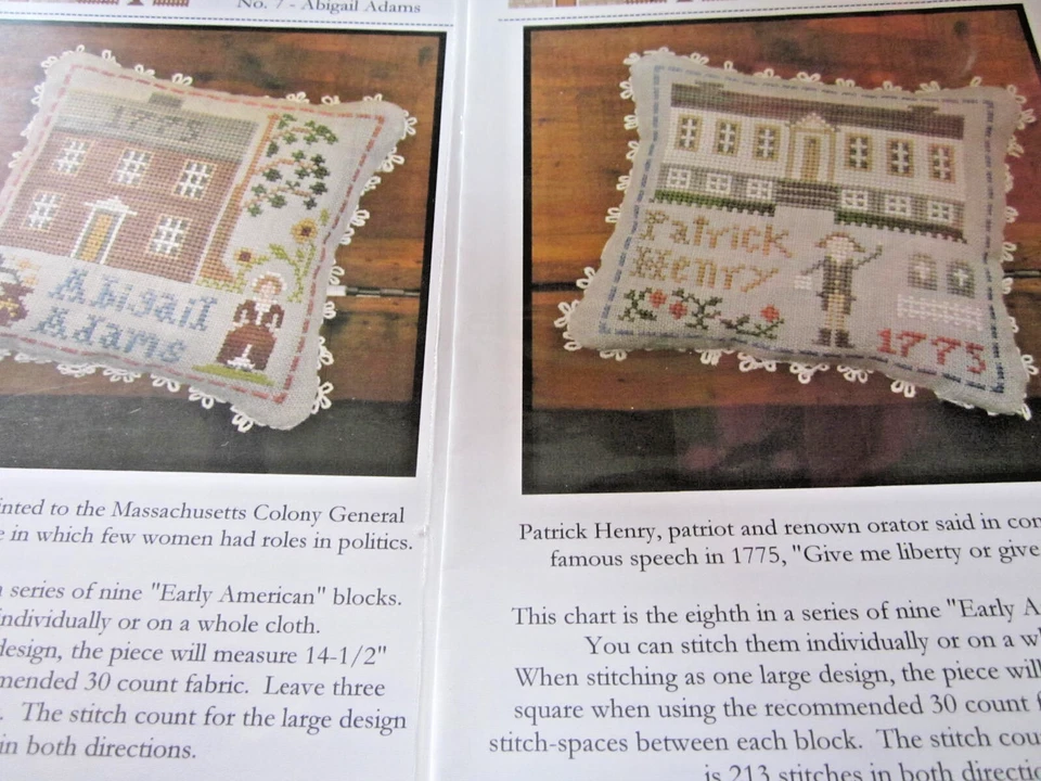 CS-103, Little House Needleworks, Early Americans, patterns only, 9 charts, - Image 4 of 4