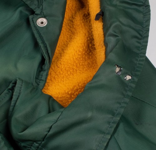 Vintage 1960s Green Bay Packers Brill Bros. Lombardi Era Fleece Lined Jacket XL - Picture 6 of 24