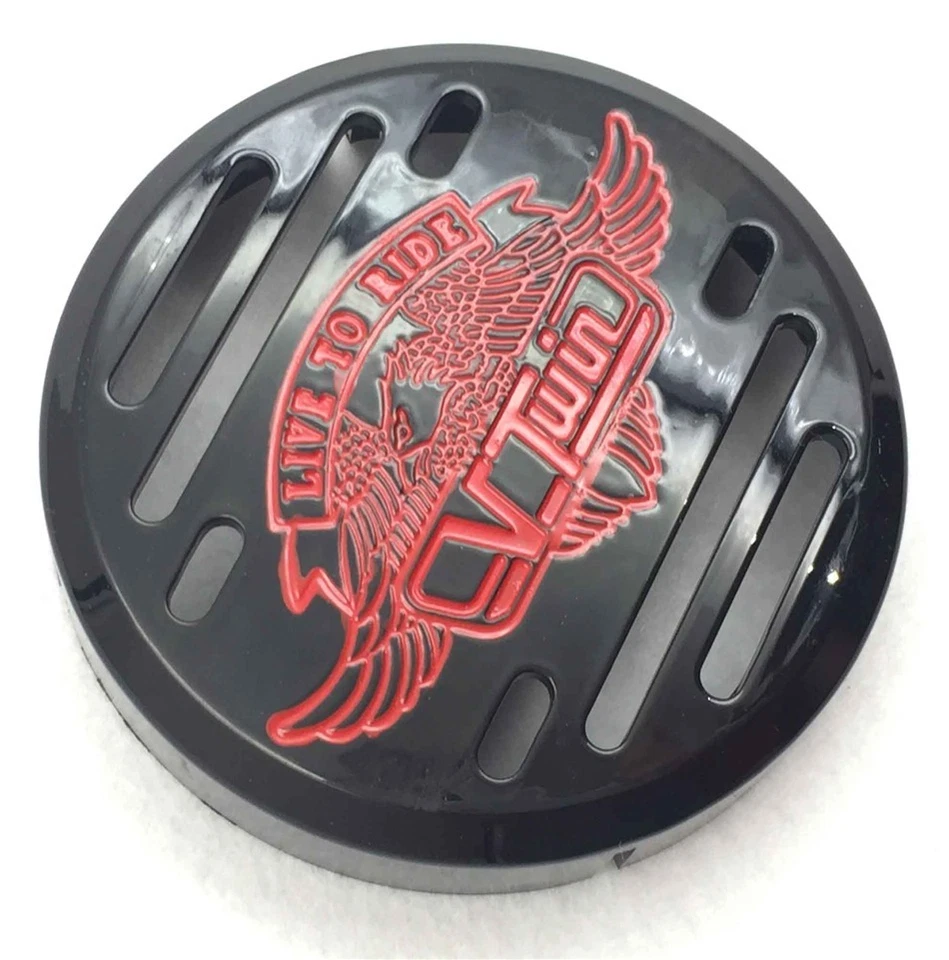 Cubierta de bocina V-Twin negra - para Yamaha V-Star 650 1100 Vstar Classic personalizada Foto 4 de 4