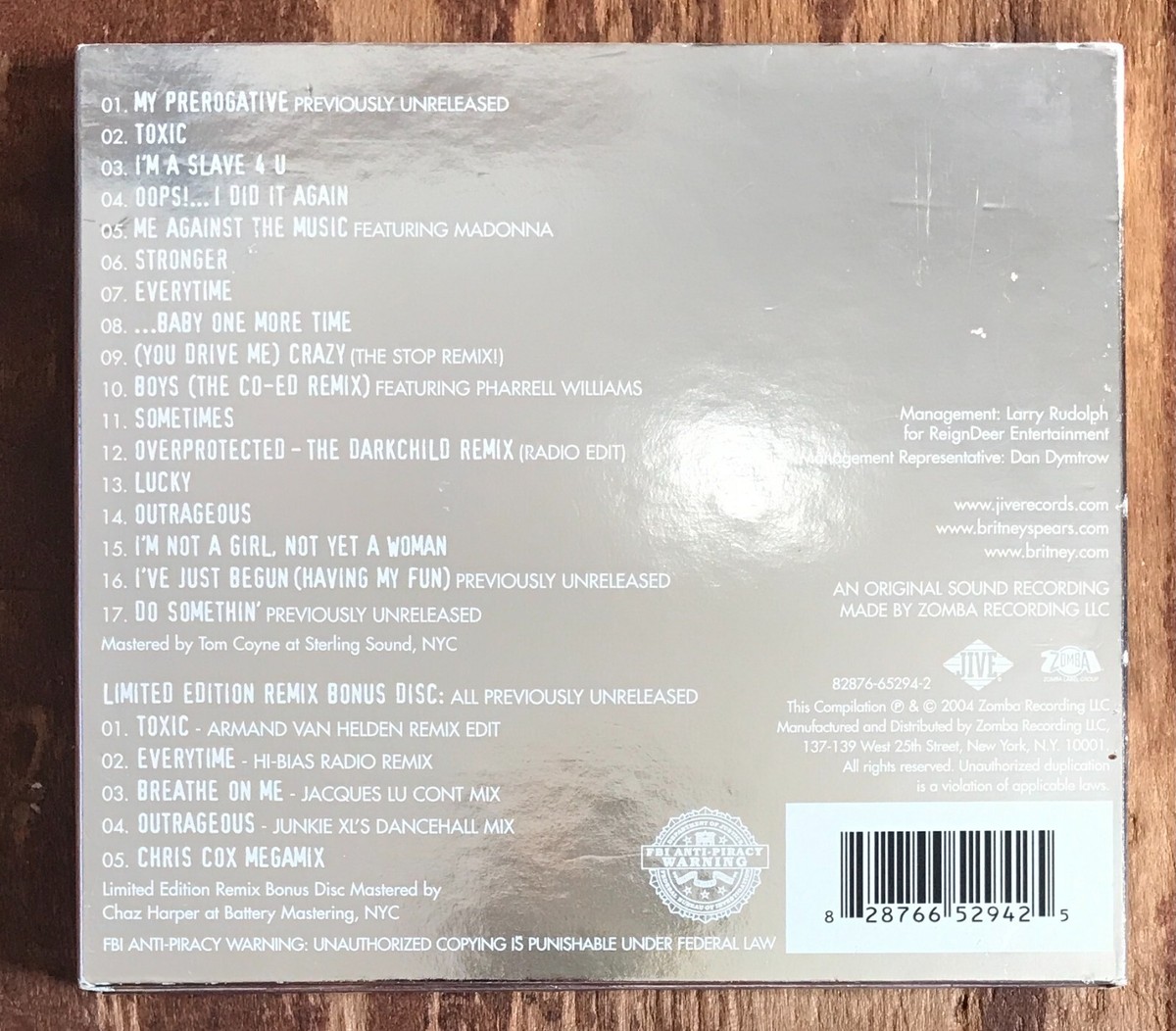 CD 7セット：Madonna, Britney Spears他 Britney Spears Featuring Madonna – Me Against The Music