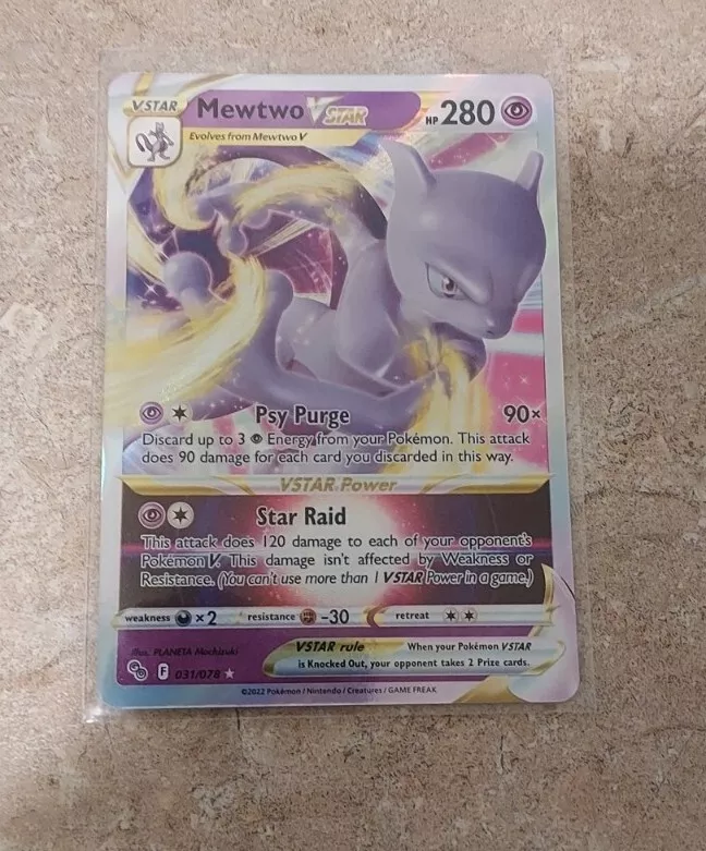 Pokémon TCG Mewtwo VSTAR Pokemon Go 031/078 Holo Ultra Rare