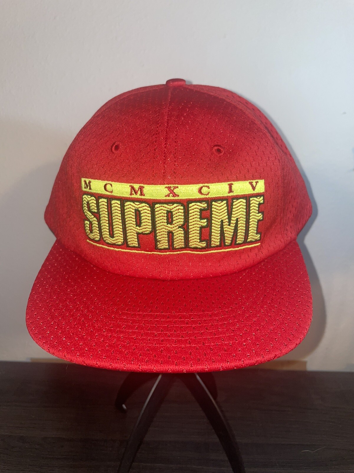 SUPREME New York Zigzag 6 Panel Hat red Snapback 2018