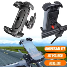 Bike Phone Mount Bicycle Scooter Holder for iPhone 16 15 360° Rotating AntiShake