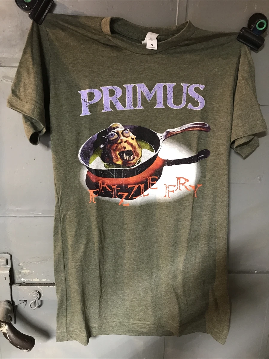Primus Band Music Album Song Frizzle Fry Olive Men's Slim Cotton Blend T-Shirt