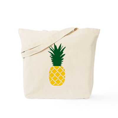 CafePress Pineapple Natural Canvas Tote Bag, Cloth Shopping Bag (429164388)