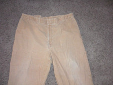 Vintage LANDS' END yellow made in USA Corduroy PANTS measures 38x29