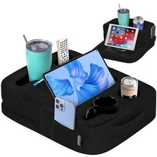 TabCouchCaddy - Couch Cup Holder Tray Tablet Pillow Stand - Bed, Couch Caddy