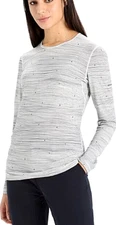 Icebreaker 200 Oasis Long-Sleeve Crewe Ski Tracks Base Layer Top Women's Small