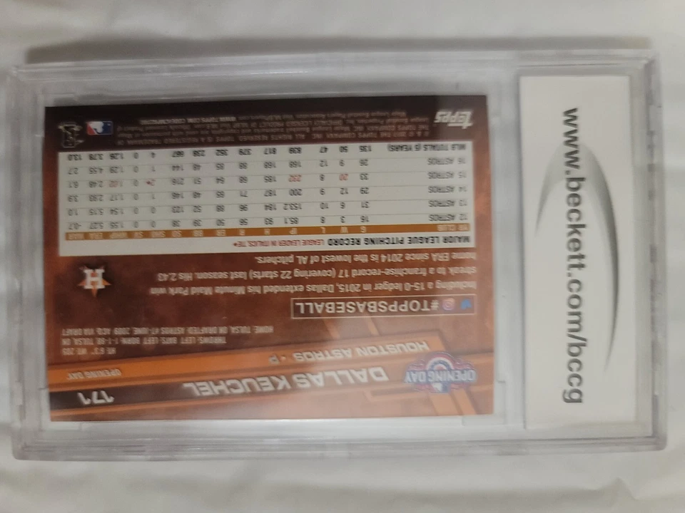 Topps Opening Day 2017 Dallas Keuchel Purple Border Toys R US #171 BCCG10 Foto 2 de 3