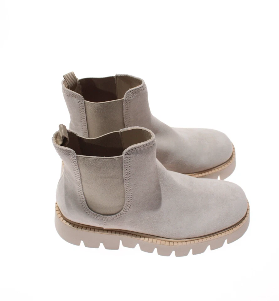 Botas Pedro Garcia NWD Salinda Chelsea Suela Talla 38 EE. UU. 8 en Gamuza Gris Foto 3 de 4