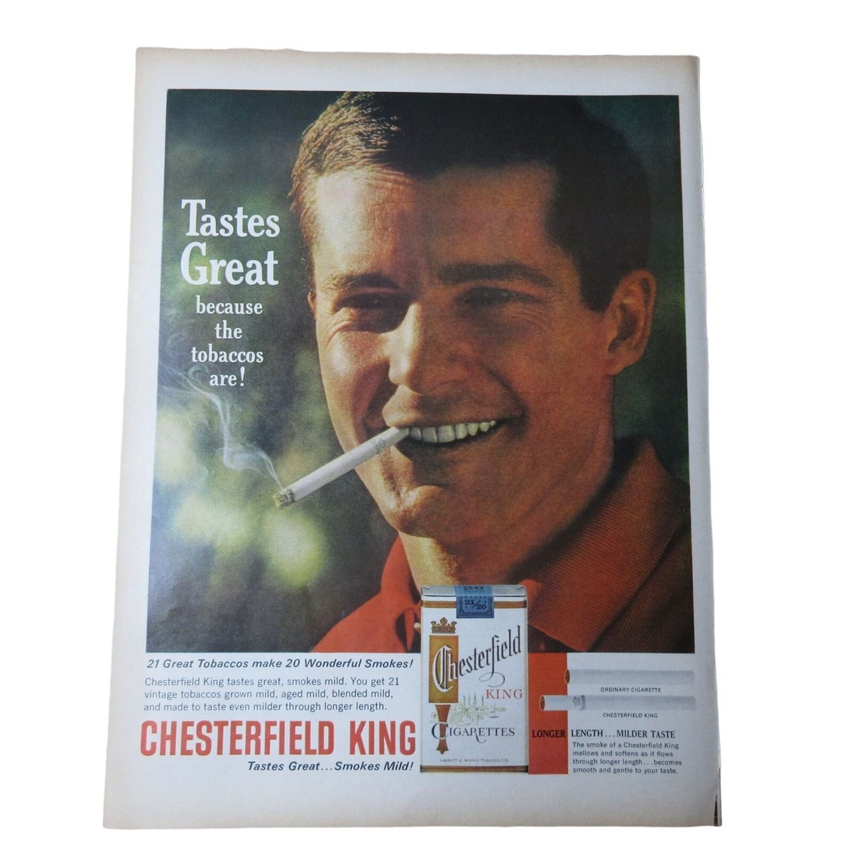 who owns chesterfield cigarettes 1963 Chesterfield King Cigarettes / Polaroid Announces Color