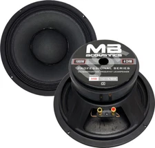 One 10" Midrange Speaker 1000 Watts 4 Ohm MB Acoustics Car & Pro Audio