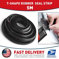 16 Feet Rubber Seal Strip T-shape Moulding Trim Car Door Weather Strip Edge