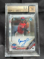 Luis Garcia 2019 Bowman Chrome Prospects #CPA-LG BGS 9.5/10 GEM MINT! Auto