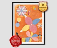 Hilma af KlintThe Ten Largest No 4 3D Effects Texture Gel Handmade Ready to hang