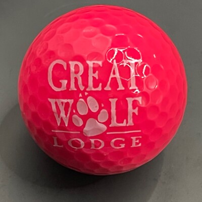Pink Great Wolf Lodge Logo Golf Ball A-15-9 | eBay