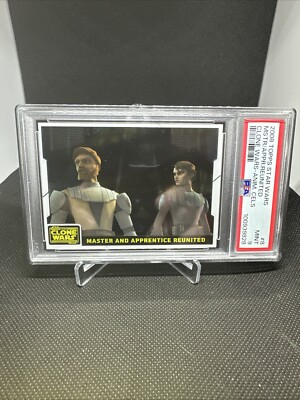 2008 Star Wars Master Apprentice Reunited Clone Wars Ani Cel PSA 9