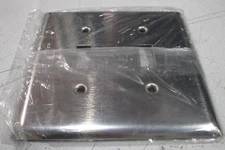 Pass & Seymour Legrand SSJ2 Stainless Steel 2 gang 2 Switch Cover